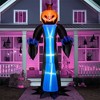 SYNCFUN 12 FT Halloween Inflatables Outdoor Decorations, Scary Halloween Inflatable Pumpkin with LEDs for Outside Halloween Yard Decorations - 4 of 4