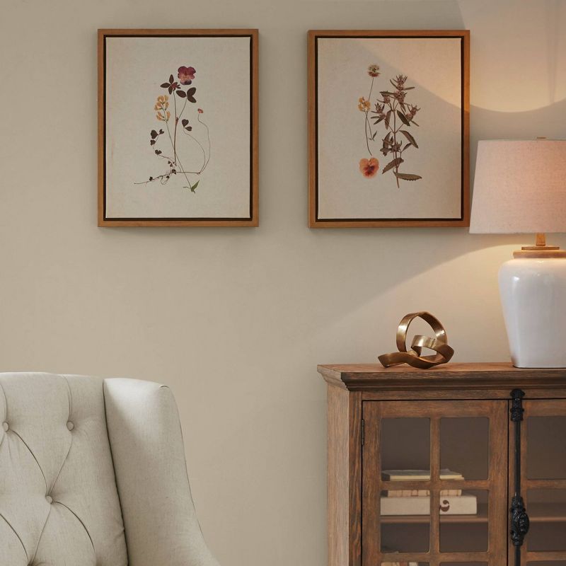 2pc French Herbarium Framed Linen Canvas - Martha Stewart, 3 of 10