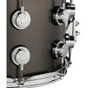 DW Collector's Series Satin Black Over Brass Snare Drum With Chrome Hardware - 2 of 2