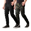 Galaxy By Harvic Men's Slim Fit Cotton Stretch Twill Cargo Joggers-2 Pack - 3 of 4
