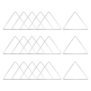 Unique Bargains Triangle Hollow Open Bezel Linking Ring for Jewelry Making 20 Pcs - 1 of 4