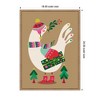 Kate & Laurel All Things Decor Sylvie Beaded Festive Dove Framed Canvas by Rachel Lee - 2 of 4