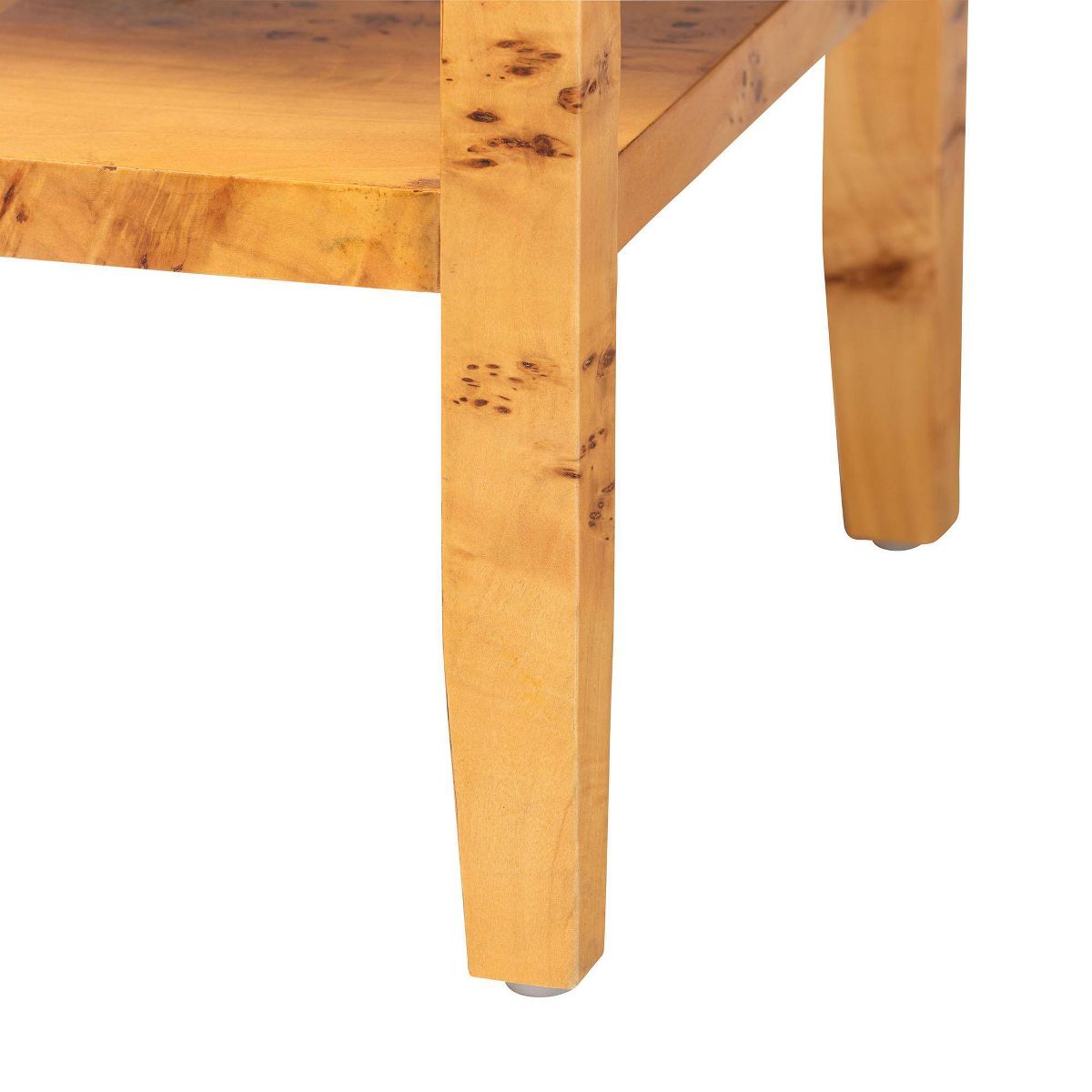 bali & pari Ghina Wood 1 Drawer Nightstand Light Mappa Burl - thumbnail 10