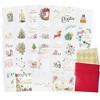 Dessie 30 Unique Gold Foil Christmas Cards with Red Envelopes Gold Sealing Stickers. Short Greetings Inside. - 2 of 4