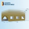 10x30 FT Heavy Duty Canopy Tent with 8 Removable Sidewalls, Portable Roller Bag, 3 Height Settings, 8 Weight Bags, 8 Stakes & 6 Guy Ropes - 3 of 4