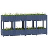 vidaXL Raised Bed Light Grey Polypropylene Medium Planters - Blue Grey 63" x 15.7" x 28" - 2 of 4