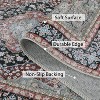 Acekool Washable Vintage Medallion Area Rug, Non-Slip Ultra Soft Low Pile Distressed Carpet for Living Room Bedroom, Easy Care - 3 of 4