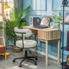 Nordlys Velvet Adjustable Office Chair Modern Design Style Upholstery Bedroom - 2 of 4