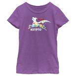 Girl's DC League of Super-Pets Krypto Silhouette T-Shirt