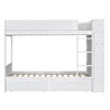 Whisen Twin over Twin Bunk Bed with 2 Storage Drawers and Multi-Compartment Cabinet - 3 of 4