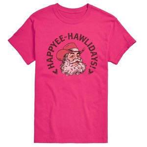 Men's - Instant Message - Happyee Hawlidays Short Sleeve Graphic T-Shirt - 1 of 4