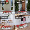 Fulvari Christmas Rug, Santa Claus and Christmas Tree Area Rugs, Washable Non-Slip Carpet Mat Indoor,Area Rug for Bedroom Living Room - 4 of 4