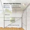 20' x 10' x 7' Tunnel Greenhouse Large Walk-In Warm House, Roll Up Door - 4 of 4