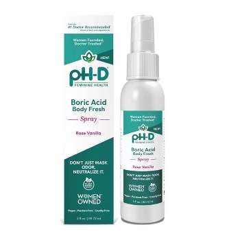 pH-D Feminine Health Support Body pHresh Boric Acid Spray - Rose Vanilla - 3 fl oz