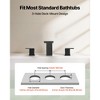 VEVOR Roman Tub Faucet, Bath Tubs Faucets Set with 2 Handles, Roman Tub Faucets Deck Mount for Pet Washing, Baby Care, Adult Bathing, Black - 4 of 4