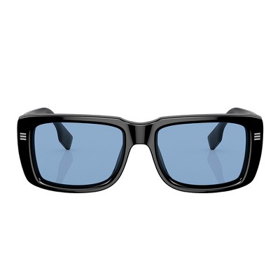 Burberry Jarvis Be 4376u 300172 Unisex Rectangle Sunglasses Black 55mm ...