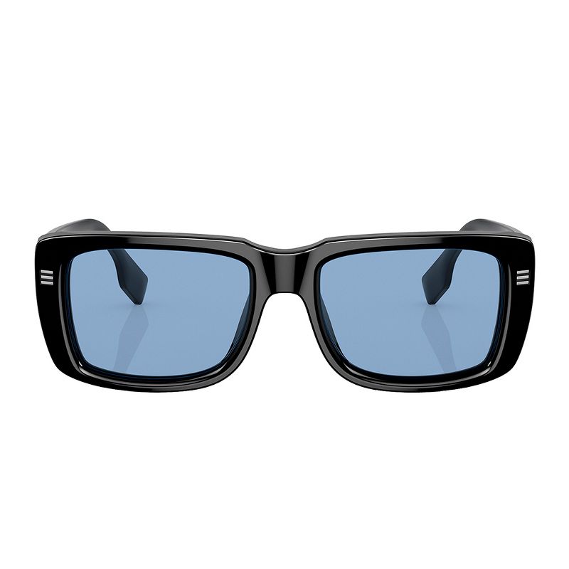Burberry JARVIS BE 4376U 300172 Unisex Rectangle Sunglasses Black 55mm, 1 of 4