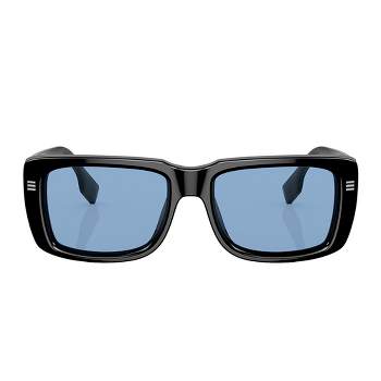 Burberry JARVIS BE 4376U 300172 Unisex Rectangle Sunglasses Black 55mm