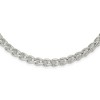 Black Bow Jewelry 5.75mm Sterling Silver Polished Hollow Spiga Chain Necklace, 18 Inch - 2 of 4