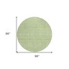 Artichoke Green Mint Green And Ivory Floral Washable Indoor Outdoor Area Rug - 3 of 4
