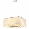 Viviana 8-Light Art Deco Pendant - Polished Nickel Steel, 26" x 12" - Dimmable & Dry Rated - 4 of 4