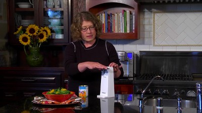 Black Stainless Steel Electric Can Opener with Power Cut Blade