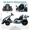 Kids Go Kart,24V  Electric Drift Kart Car with Adjustable Seat,IDE On Toy with 4 Speed Mode,Big Battery for Age 6-12 - 2 of 4