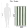 White Classic 100% Cotton Cabana Striped Oversized Beach Towels - 2 of 4