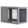 VisioGear Dog Crate, Wire Indoor Pet Kennel Cage, End Table with Double Doors, Locks for Small and Medium Dog House, Grey, 32.8"*21.8"*23.5" - 4 of 4