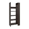 Vynxaria Modern 5-Shelf Bookcase Dark Walnut, Sturdy Engineered Wood, Dimensions H67.3xW28.6xD15.3 - 4 of 4