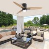 HOMLUX 56" Ceiling Fan with LED Light & Remote Control & Reversible Motor,Black - 4 of 4