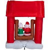 Gemmy Animated Christmas Inflatable Mr. and Mrs. Claus on Swing, 7 ft Tall, Multi - 4 of 4