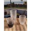 Diamond Cut Acrylic Glasses Drinking Set of 4 (12oz), Plastic Drinking Glasses, BPA Free Cocktail Glasses, Drinkware Set, Drinking Water Glasses - 3 of 4