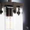 Urban Ambiance Luxury Modern Farmhouse Modern Pendant,  11-7/8"H x 6-1/2"W SQ,  Olde Bronze Finish, UHP2446 - 4 of 4