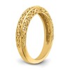 Black Bow Jewelry 4mm 14K Yellow or White Gold Filigree Tapered Band - 3 of 4