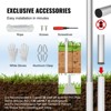 VEVOR 25FT Sectional Flag pole Kit, Aluminum Alloy in Ground Flag poles for Outside, 3 Display Modes Flagpole with 3x5 American Flag, Silver - 4 of 4