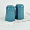 Omniware Simsbury Salt & Pepper Shaker Set, 6oz Stoneware Dispensers with Distinctive "S" & "P" Lids, Lead-Free Glaze, Dishwasher Safe - 2 of 2