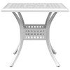 vidaXL Bistro Set White Cast Aluminum - 2 Items - 4 of 4