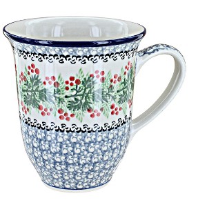 Blue Rose Polish Pottery 826 Ceramika Artystyczna Large Coffee Mug - 1 of 1