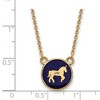 Black Bow Jewelry 14k Yellow Gold Plated Sterling Silver Delta Phi Epsilon Greek Life Necklace 18 Inch - 3 of 4