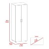 NicBex Armoire Wardrob + Dresser with Double Doors & Shelves & Drawers for Bedroom - 3 of 4