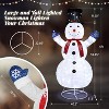 VINGLI 6FT Lighted Snowman Christmas Decorations Outside w/ 200 LED Lights, Pop-up Snowman Ornaments Outdoor,Party Holiday Indoor Decor - 2 of 4