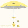 Anchor Works: Classic Beach Umbrella & AnchorONE Kit – Mellow Yellow - 7.5ft - 2 of 4