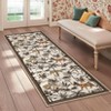 Tiger and Leopard Area Rug for Living Room Washable Non Slip Low Pile Rugs Botanical Jungle Animal Print Stain Resistant Floor Cover for Bedroom - 4 of 4