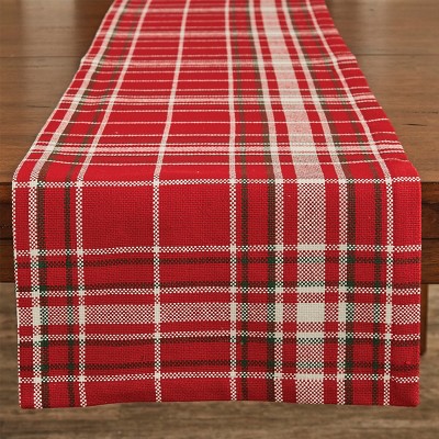 Split P Noelle Plaid Table Runner - 54"L - Red