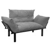 TiramisuBest Black Loveseat, Compact 2-Seater Sofa with High Legs, Easy Assembly, Perfect for Small Spaces - 4 of 4