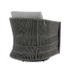 JTH Outdoor Oahu 29" Barrel Swivel Patio Lounge Chair, Moon Gray All-Weather Olefin - 4 of 4