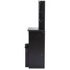 Dolonm 29.2" Small Size Left Bedside Cabinet Vanity Table + Cushioned Stool, Large Sliding, Touch Control, Brightness Adjust LED Mirror - 3 of 4