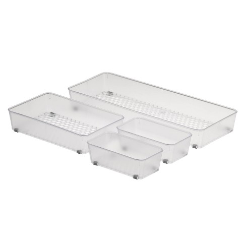 Set Of 4 Hexa Drawer Organizer Clear - Spectrum Diversified : Target