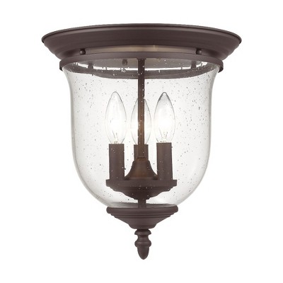 Livex Lighting Legacy 3 - Light Flush Mount in  Bronze